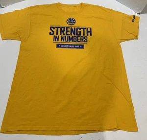 NBA Golden State Warriors Mens Short Sleeve Shirt Size Xl Strength, In Numbers - Picture 1 of 5