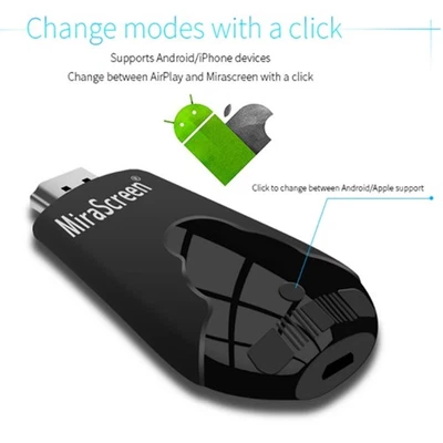 WIFI 1080P Wireless Display TV Dongle Adapter HDMI Receiver Airplay Miracast US - Image 1 of 4