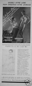 PUBLICITÉ CHARMEREINE GAINE ET COMBINAISON GORGERINE SOIGNEZ VOTRE LIGNE - Picture 1 of 1