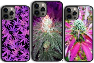 Purple Weed Leaf Pot Kush 420 Coque Cover Case For Iphone 16 Pro Max 15 14 13 12 - Photo 1 sur 8