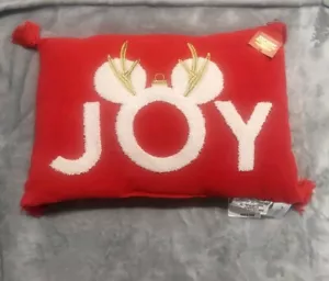 Disney's Mickey Mouse Holiday Christmas Joy Dekokissen rot weiß Nikolaus  - Bild 1 von 5