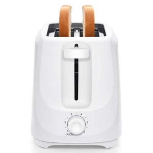 2 Slice Toaster with 6 Shade Settings and Removable Crumb Tray Arctic White - Picture 1 of 7
