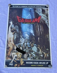 1977 Last Cannibal World ORIGINAL TÜRKISCHES POSTER Ruggero Deodato Jungle Kult B - Bild 1 von 7