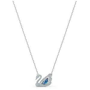Collar de cisne danzante, azul, chapado en rodio 5533397 - Imagen 1 de 1