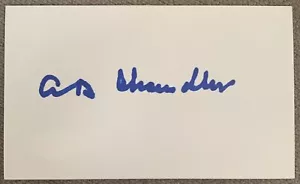 HAPPY CHANDLER HOFer AUTO/SIGNED INDEX CARD 3x5 JSA COA - Picture 1 of 2