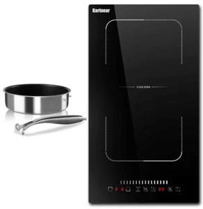 2 Burner 12 inch Electric Cooktop 220V 3500W with Cast Iron Pot - Picture 1 of 8