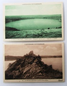 2 x Le Gour de TAZENAT Frankreich France Postkarten Lot Cartes Postales ~1910 - Picture 1 of 2