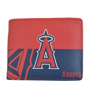 New Synthetic Leather Graphic Logo Bi-Fold Wallet - MLB Los Angeles Angels - Picture 1 of 3