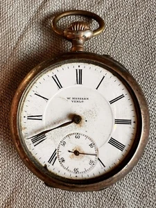 W Masses, Venlo Remontoir, Cylindre, 6 Rubis pocket watch Spares/Repairs - Bild 1 von 4