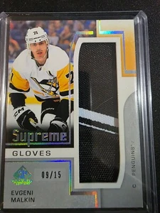2024-25 Upper Deck SP Game Used evgeni malkin Supreme Gloves 09/15 - Picture 1 of 1