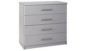 Normandy 4 Drawer Chest - Grey - Picture 1 of 5