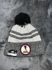 OSFM New Era Men's Atlanta Falcons Sideline Historic Black Knit Hat - Picture 1 of 5