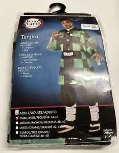 Demon Slayer Tanjiro Adult Size Small Costume Jumpsuit Cosplay InSpirit Designs - Picture 1 of 6
