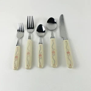 Corelle ENGLISH BREAKFAST Stainless Rose Corning Ware Silverware CHOICE Flatware - Bild 1 von 11