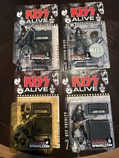set of 4 Kiss alive action figures like new