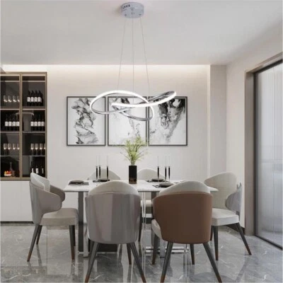 Lampadario led 3 colori luce bianca calda naturale 60 w argento intrecciato 3c - Immagine 1 di 4