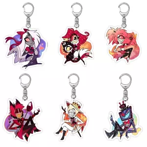 Anime Hazbin Hotel Acrylic Keychain Veggie Charlie AD Pendant Acrylic Keyring - Picture 1 of 13