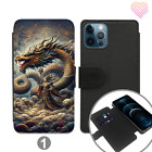Mystical Dragon & Warrior Wallet Case  Flip Cover For Apple Samsung Models 723