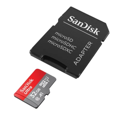 SanDisk Ultra microSDHC memory card + SD adapter, SDSQUA4-032G-GN6IA - Image 1 of 4