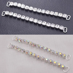 10 Pcs Rhinestone Bikini Connectors Crystal Strass Buckle For Swimming Wear - Picture 1 of 26