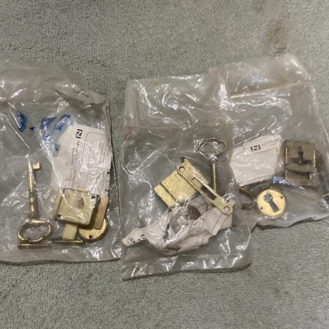 Furniture Cabinet Door Lock Set with Key Antique Drawer Wardrobe Lock Decorative Cover