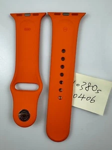 with defect Original Apple watch Hermes Sport Band 38mm 40mm 41MM 42MM Orange - Zdjęcie 1 z 13