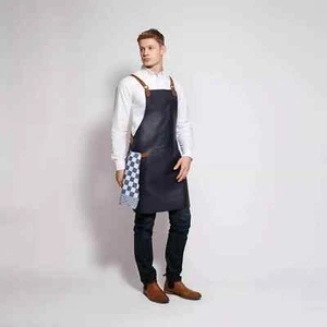 Fully Handmade Leather Apron For BBQ Chef Woodwork Bartender- Free Custumization - Bild 1 von 4
