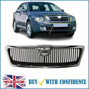 Skoda Octavia Frontverdeckgitter mit Chromverkleidung 2004-2009 UK Lager - Bild 1 von 8