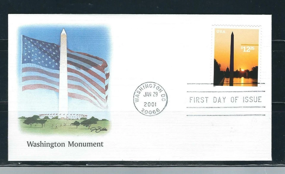US Scott # 3473 Washington Monument FDC . Fleetwood Cachet - Image 1 of 1