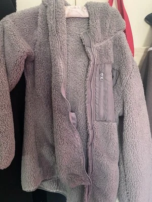 Reebok Women's Snow Fleece Hooded Jacket -MEDIUM -GREY -RETAIL $95 - Image 1 of 4