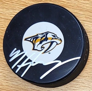 Autographed Nicolas Hague Nashville Predators Hockey Puck - w / COA - Picture 1 of 1