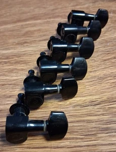 Schaller Tuners Keys Pegs Mini M6 Germany In Line 6 Right Black - Picture 1 of 4