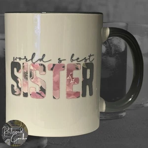 World's Best Sister White and Black Coffee Mug Drinkware - Picture 1 of 3