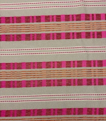 TELA A RAYAS DISEÑO BALARD BRUMAGE ROSA NARANJA InsideOut® 1,25 yardas 54"W Foto 1 de 4