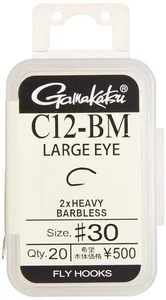 Gamakatsu Life Hook C12-BM LARGE EYE 30 No. 20Book NS Black 67215 514 - Picture 1 of 1