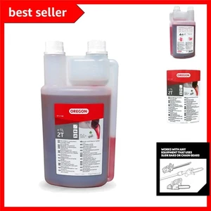 Partly Synthetic 2T Engine Oil 1L - Self-Mixing Twin Neck Bottle for Easy Dosage - Picture 1 of 7