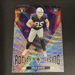 Phoenix Brock Bowers Silver Wave Rookie Rising RC Raiders 2024 - Imagen 1 de 3