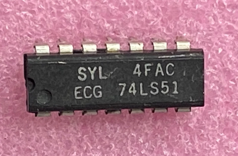 Sylvania ECG74LS51 dual gates Integrated Circuit - Image 1 of 1