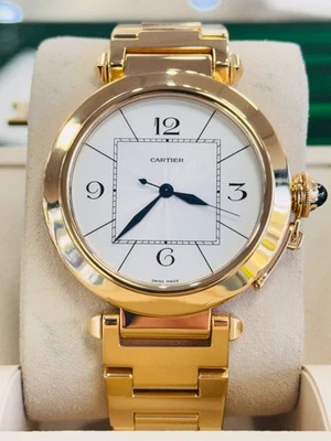 Cartier Pasha 2726 18k Yellow Gold 42mm White Dial Watch - Image 1 of 4
