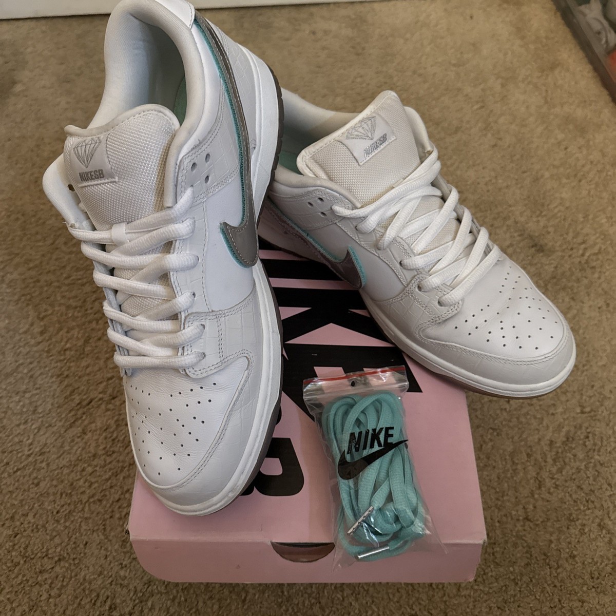 Nike Diamond Supply Co. x Dunk Pro SB Low White Diamond for Nike Diamond Supply Co. x Dunk Pro SB Low White Diamond for