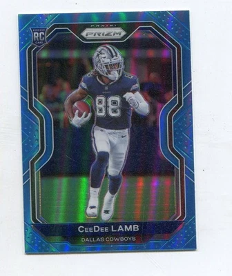 CeeDee Lamb 2020 Panini Prizm Light Blue Rookie Card #334 RC - Image 1 of 2