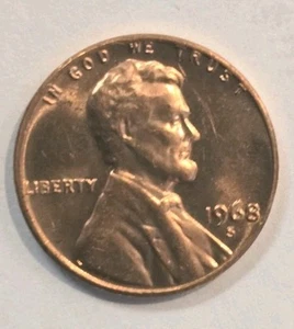 1968 S Lincolm Penny DDR And DDO With A Die Break Near Lincolms Face - Picture 1 of 17