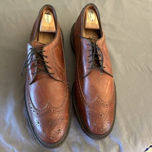Allen Edmonds “Fenway” Oxford Cuero Marrón Para Hombre Talla 15 D BONITO - Imagen 1 de 14