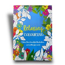 Adult Colouring Book Relaxing  Anti Stress Colour Therapy Mind Patterns A4