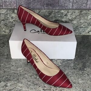 New in Box Callisto Red and White Striped Women's Pumps Size 7.5