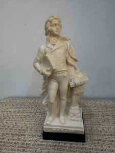Gino Ruggeri MOZART Sculpture Statue Figurine 8 1/4”H Signed G.R. Made in Italy - Picture 1 of 8