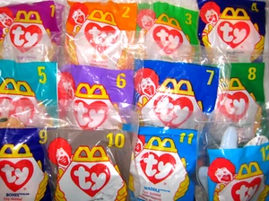 RARE 1998 MCDONALDS TY BEANIE BABIES COMPLETE SET OF 12 MWMT FREE SHIPPING - Picture 1 of 16