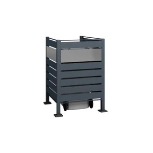 Westmann Mülltonnenverkleidung Planum | 240 L | Anthrazit, 2-in-1 Sichtschutz & - Bild 1 von 7