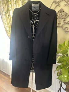 Cappotto uomo vintage Hickey Freeman volo blu navy lana grande CONDIZIONI INCREDIBILI! - Foto 1 di 10