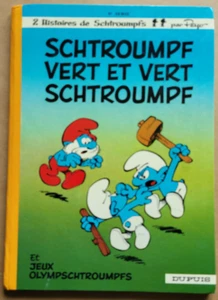 Les Schtroumpfs 9 Schtroumpf vert Schtroumpf PEYO éd Dupuis 1975 rééd dos rond - Bild 1 von 5